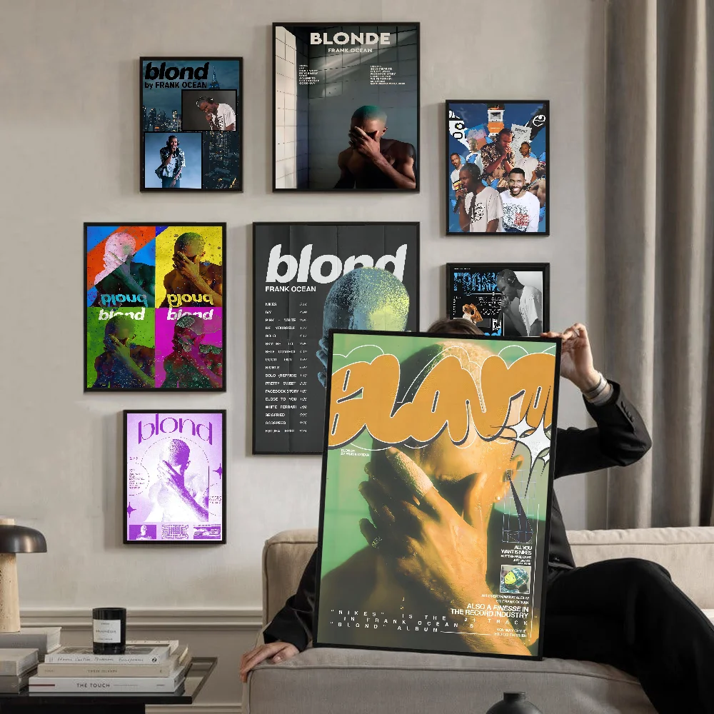 F-frank blonde Ozeane klassische Vintage Poster wasserdichte Papier aufkleber Kaffeehaus Bar Wohnkultur