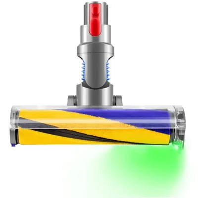 LED-Soft-Roll-Reinigungskopf, kompatibel mit Dyson V15 V11 V10 V8 V7 Staubsaugern, beleuchtet versteckten Staub und Schmutz Image