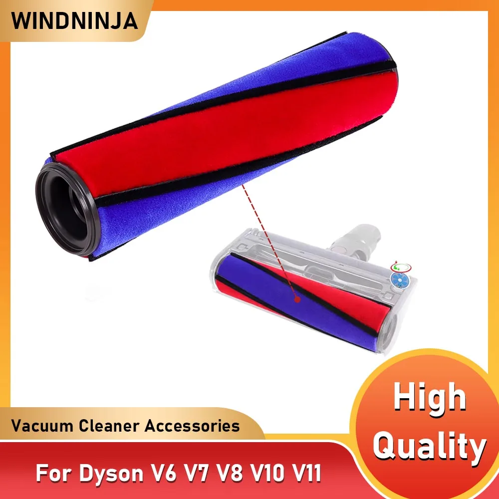 Weiche Roller Pinsel Ersatzteil Für Dyson V6 V7 V8 V10 V11 Staubsauger Teppich Bürstenrolle Bar Ersatz Zubehör Image