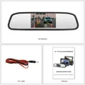 Monitor per auto da 4,3 pollici Schermo LCD per specchietto retrovisore automatico 12v universale per telecamera di backup/telecamera frontale/lettore multimediale/guida di sicurezza