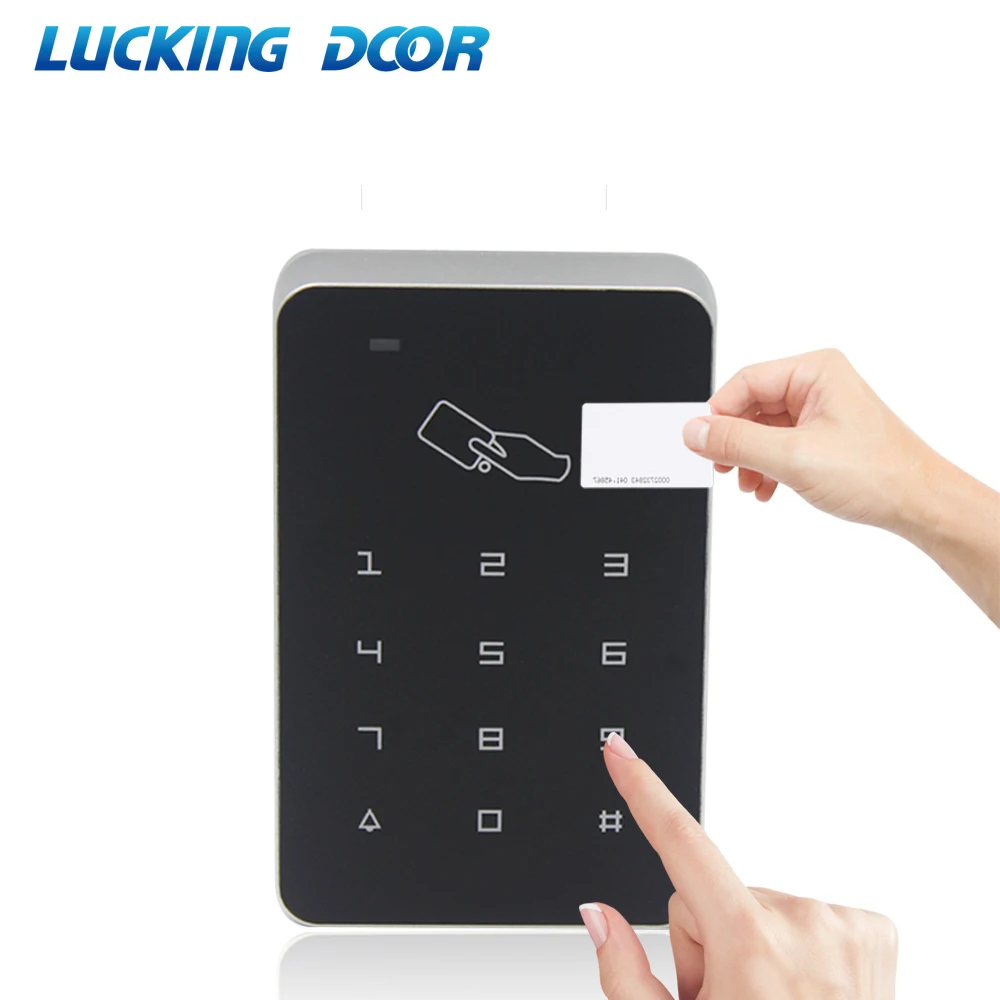 125 kHz RFID Digital Tastatur Zugangskontrollsystem Türschloss Controller RFID Kartenleser RFID Tastatur Touch Access Control System Image