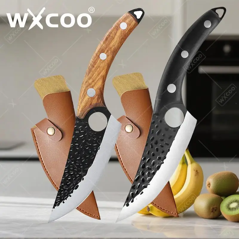 WXCOO Professionelles Kochmesser, Küchenmesser, Zubehör, japanisches Küchenmesser, Fleisch, Metzger, Schneiden, Ausbeinmesser, Obstmesser Image