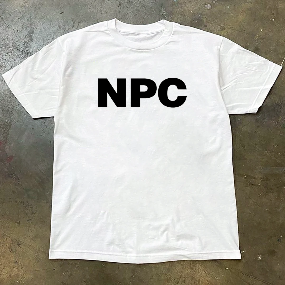Sommer Neue Straße Kreative NPC Brief Drucken Grafik T-shirt frauen Kurzarm T-shirt Straße Tragen frauen Kleidung Image
