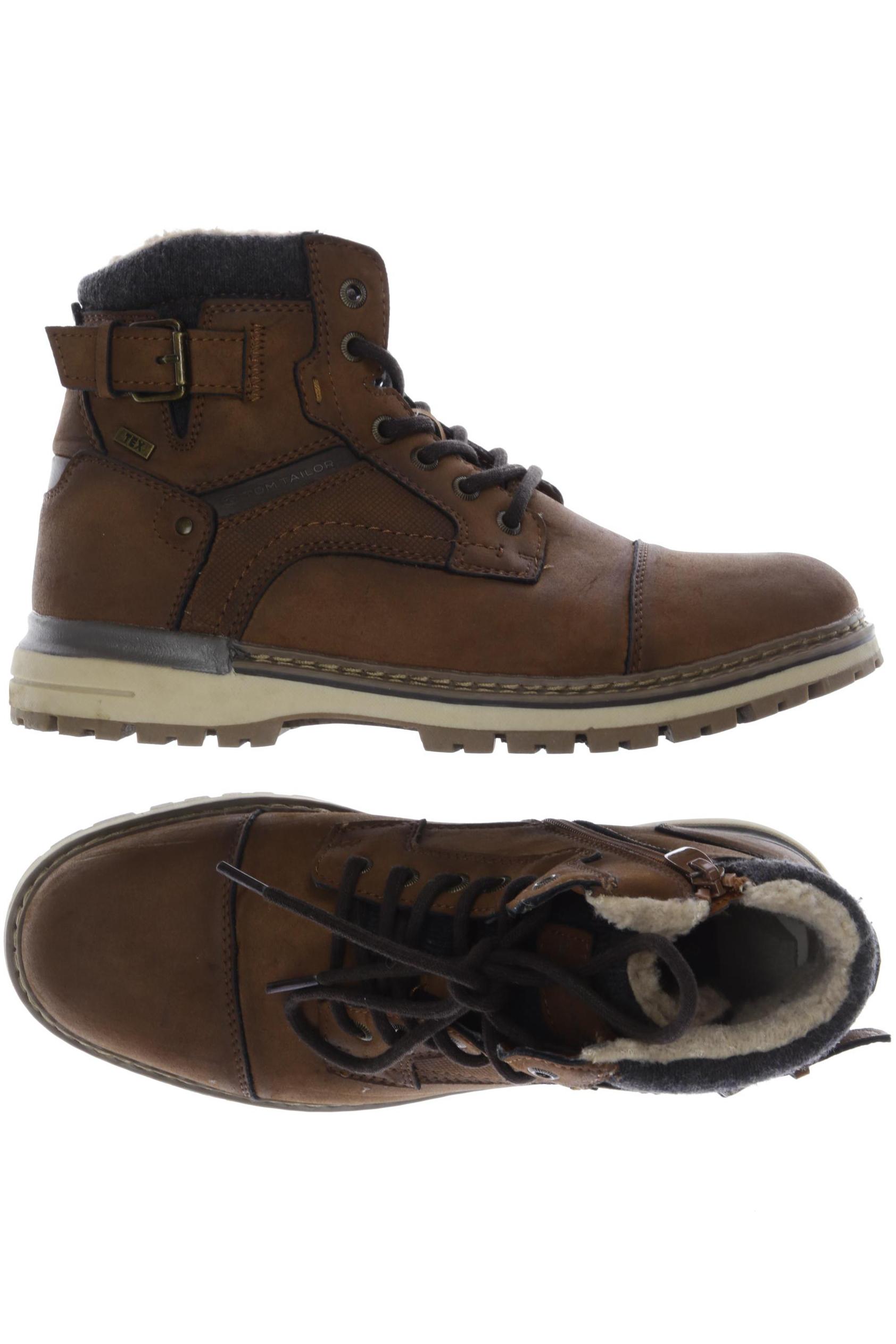 Tom Tailor Herren Stiefel, Gr. 41, braun, Kunstleder Image