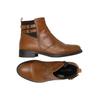 Anna Field Damen Stiefelette, Gr. 35, braun, Leder