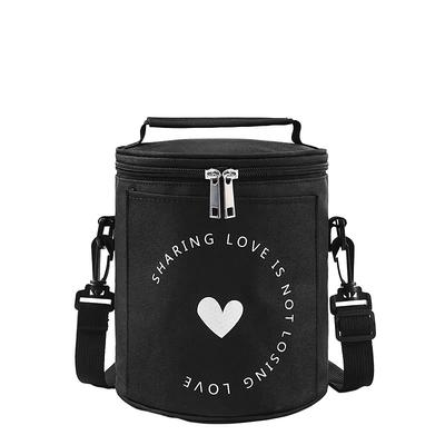 Lunch Bag for Women and Men for Back to School Office Picnic Hiking Beach Large Capacity Handheld and Shoulder Insulated Bento Bag Round Thickened Aluminum Foil Lunch Cooler Tote