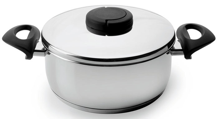 LACOR Stielkasserolle mit Scharnierdeckel ESTUDIO Stahl 18/10 20 cm 2,5 L 85020 Image