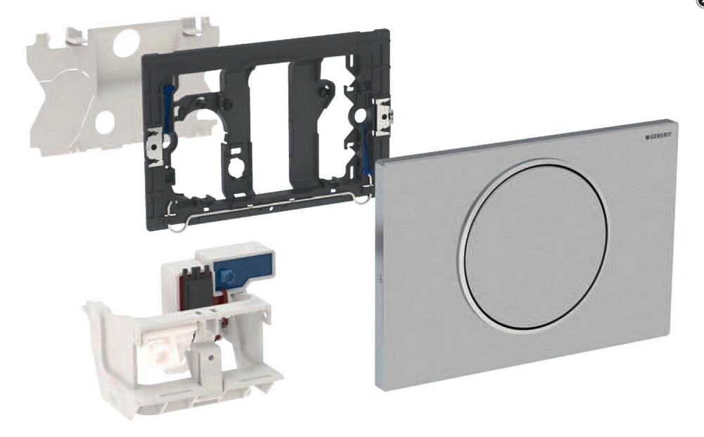Geberit WC-Steuerung Sigma10 Funk/Netz für Stützklappgriff edelstahl Image