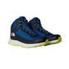 Wanderschuh THE NORTH FACE "Y FASTPACK HIKER MID WP", Gr. 36, hero blau, tnf schwarz, Leder, sportlich, Schuhe, wasserdicht