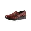 Slipper LORETTA, Damen, Gr. 41, rot (bordeaux), Leder, sportlich, Schuhe Slipper