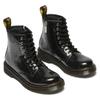 Schnürstiefel DR. MARTENS "8 Eye Boot ROMARIO", Kinder, Gr. 33, schwarz nebula glitter, Lackleder, Glitzer, klassisch, Schuhe, Kinderschuh, Freizeitstiefel mit zusätzlichem Innenreißverschluss