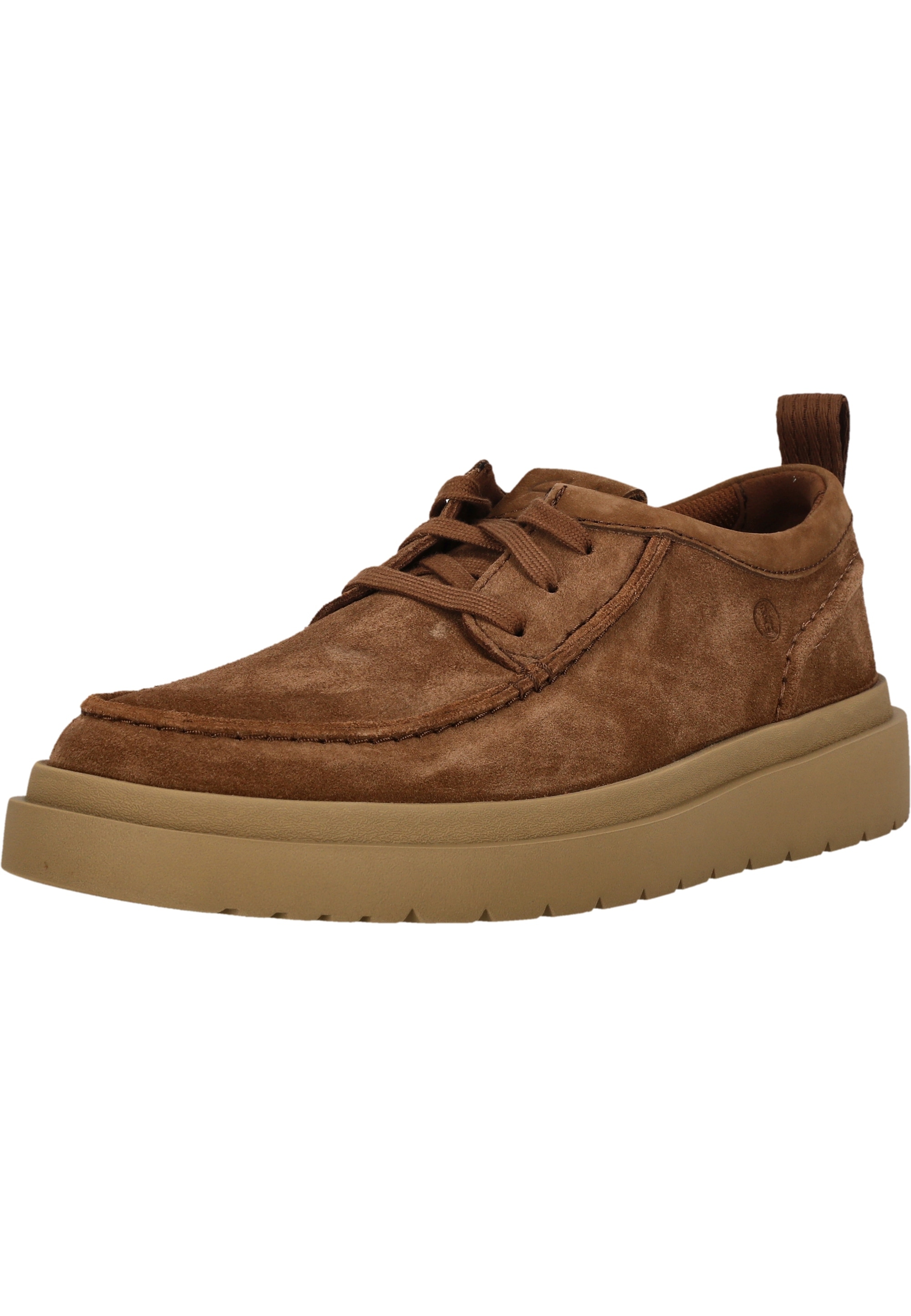 Schnürschuh CLARKS "Polden Moc", Herren, Gr. 42,5, braun, Leder, Schuhe, mit markanter Sohle