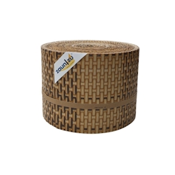 zaun|zu® Sichtschutz Rattan PE für Doppelstabmatten Stroh 26m Image