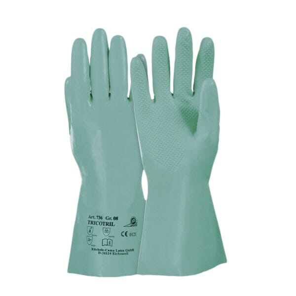 KCL by Honeywell Chemikalienschutz-Handschuhe »TRICOTRIL 736« Größe M grün