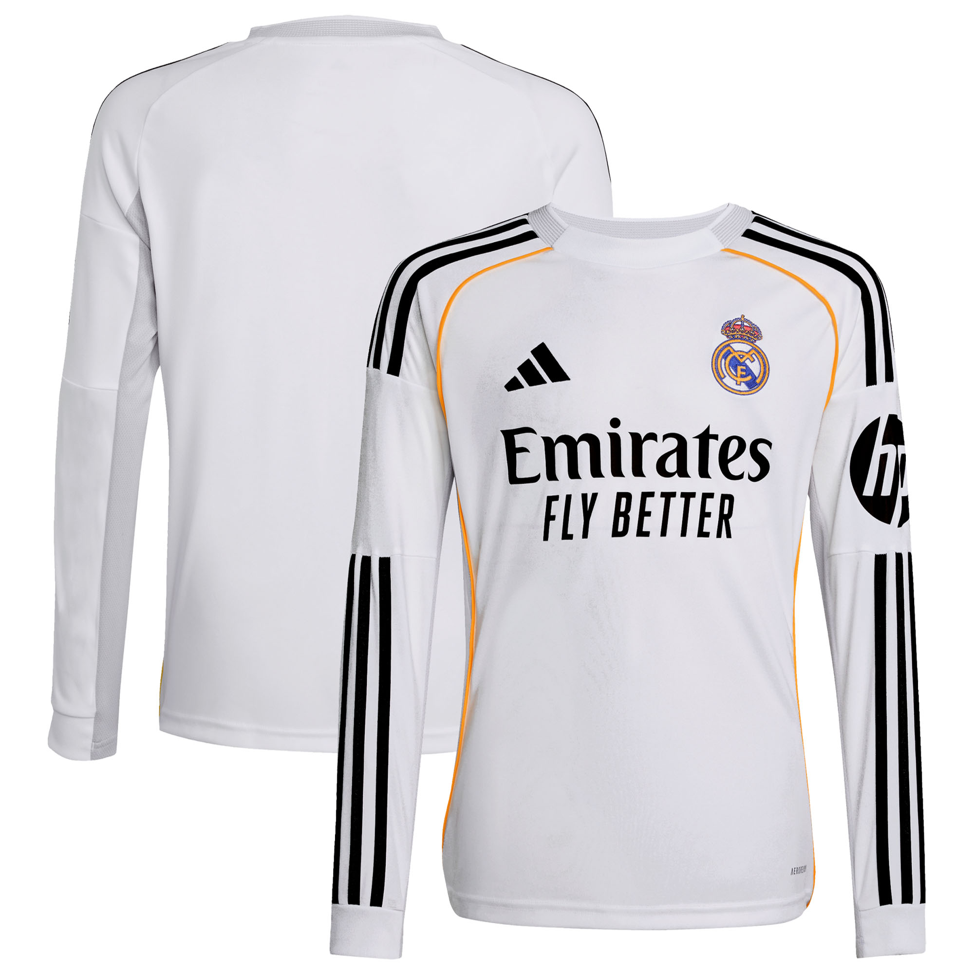 Maillot Domicile Real Madrid adidas 25/26 - Manches longues - Enfant
