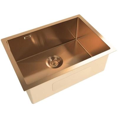Aurum Edelstahl-Spüle, 55x45x21 cm, Roségold (SATSINK5545BRGU) - Swiss Aqua Technologies Image