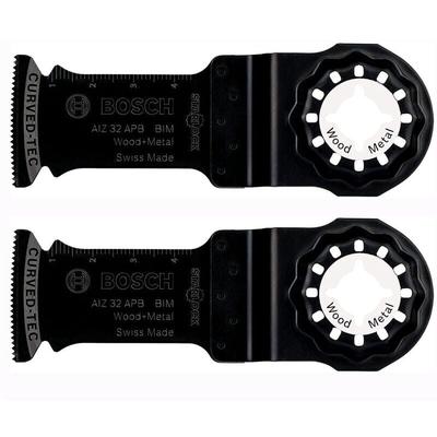 Bosch Accessories 2x AIZ 32 APB Wood and Metal Tauchmesser (für Holz und ungehärteten Stahl, Image
