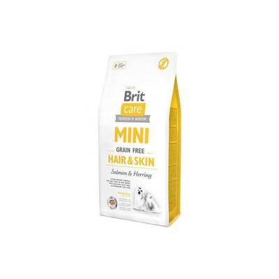 Care Mini Hair&Skin Lachs&Hering - Hunde-Trockenfutter - 7 kg - Brit Image