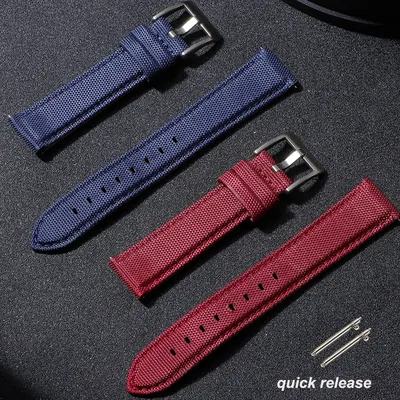 Denim Muster Nylon Armband für Casio Vintage Strap 20mm 22mm Uhr Band für Seiko Uhren für Blancpain Männer Frauen Zubehör Image