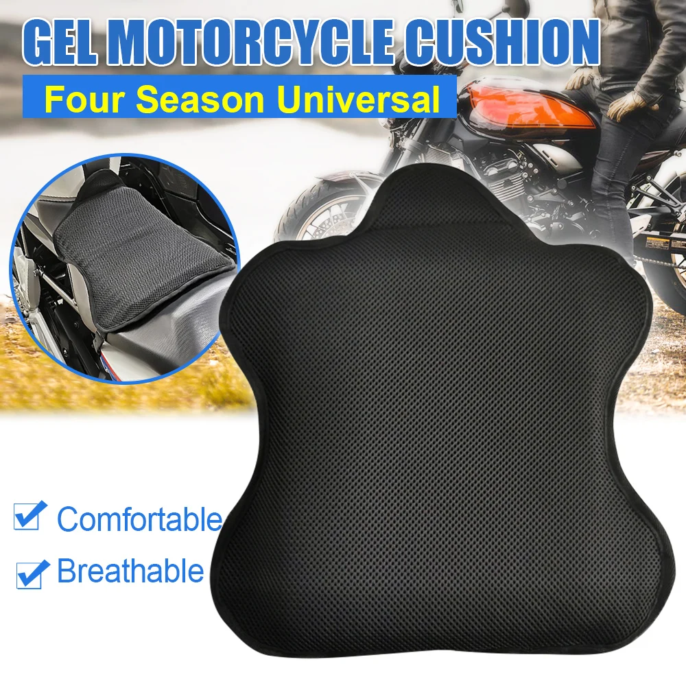 Motorrad Sitzkissen Abdeckung 3D Mesh Protector Universal Wärmedämmung Slip Sonnencreme Atmungsaktive Motorrad Gel Sitzkissen
