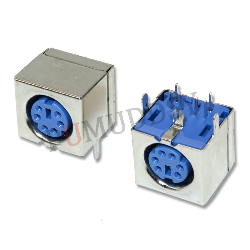 10 TEILE/LOS PS2 6P 6pin Lila Grün Schwarz Stecker Buchse Tastatur Maus Image