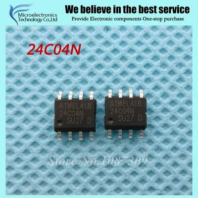 20 stücke freies verschiffen AT24C04N 24C04 24C04N SOP-8 EEPROM 4KB I2C SER EEPROM neue original Image
