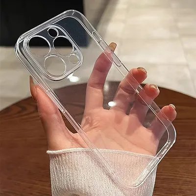 Für iPhone 16 15 14 13 12 Pro Max Plus Mini Thin Clear Back Cover TPU Shell Kosten Promotion Luxus Transparent Silikon Soft Case