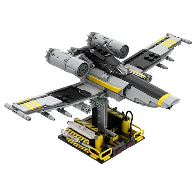 Gobricks MOC Helldivers Eagle Close Air Support Bausteinmodell Helldivers Game Eagle Close Air Support Flugzeugsteine Spielzeug Image