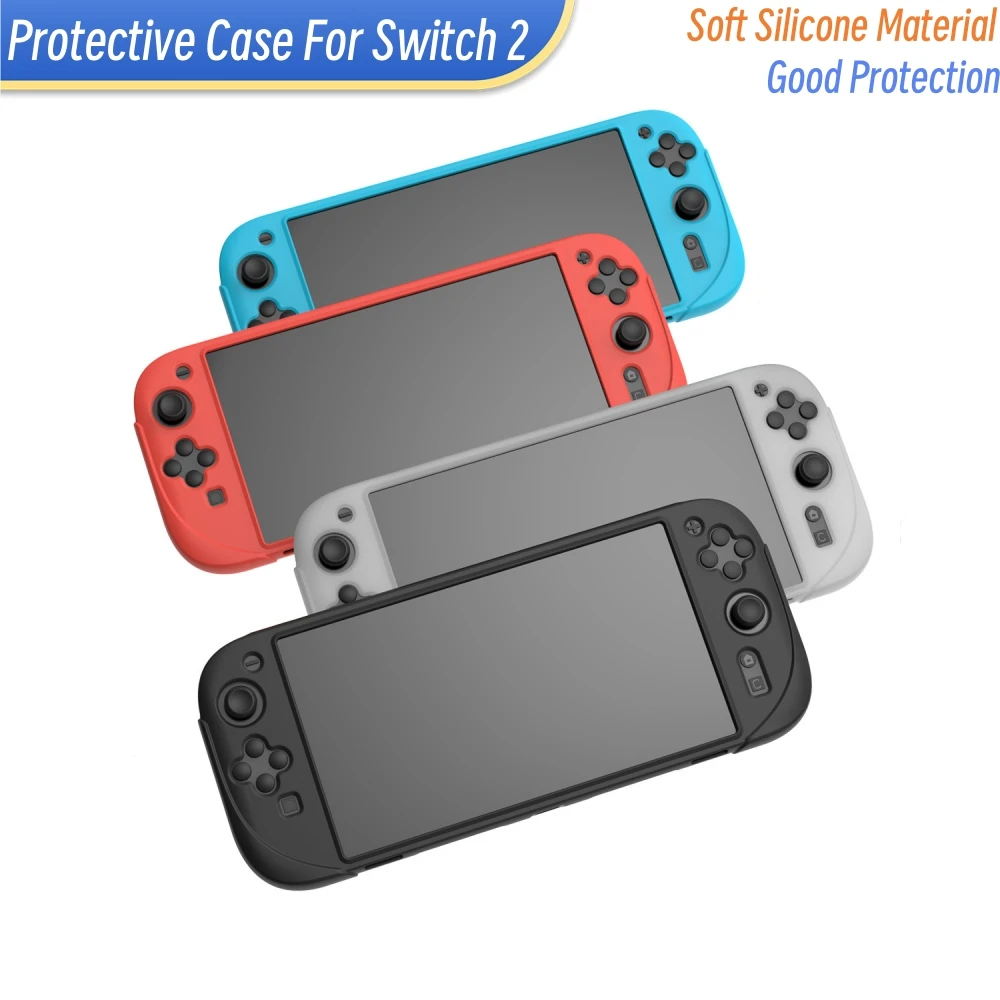 Weiche Silikonhülle für Switch 2, Schutzhülle für NS2-Abdeckung, bequem, staubdicht, kratzfest, Spielzubehör Image
