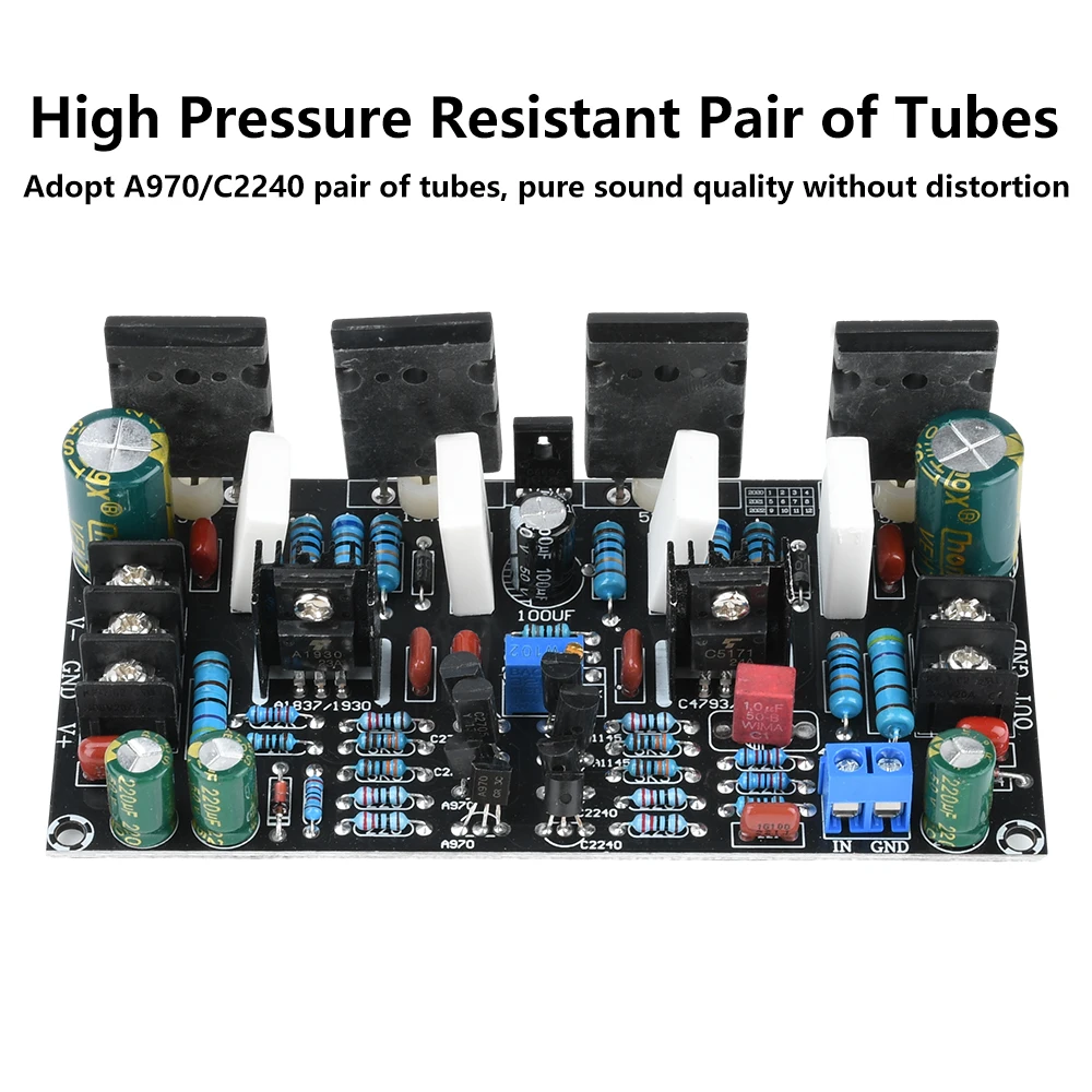 Mono 200 W Digital Sound Power Verstärker Bord DC 20 V-90 V Positive Negative Dual Spannung A1943/C5200 Hinten Bühne Verstärker Modul Image