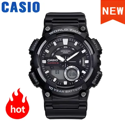 CASIO Men's Watch Genuine Digital Display Quartz Watch Black Samurai Dark Heart Luxury Waterproof Outdoor Sports Watchs Man