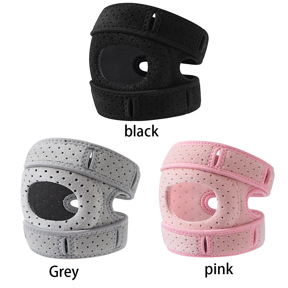 Patella-Kniebandage, verstellbar, offene Patella-Unterstützung, Patella-Kniestützgurt für Verletzungen, Laufen, Sport und Training Image