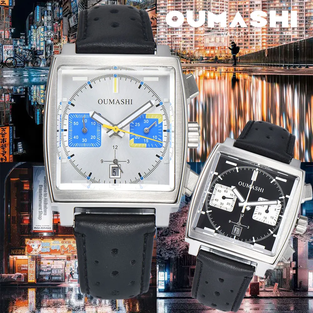 Multifunktionaler Chronograph ETA 7750 Uhr 40 mm Herren mechanische Uhr Saphirglas wasserdichte Herrenuhr ETA 7750 Uhrwerk Image