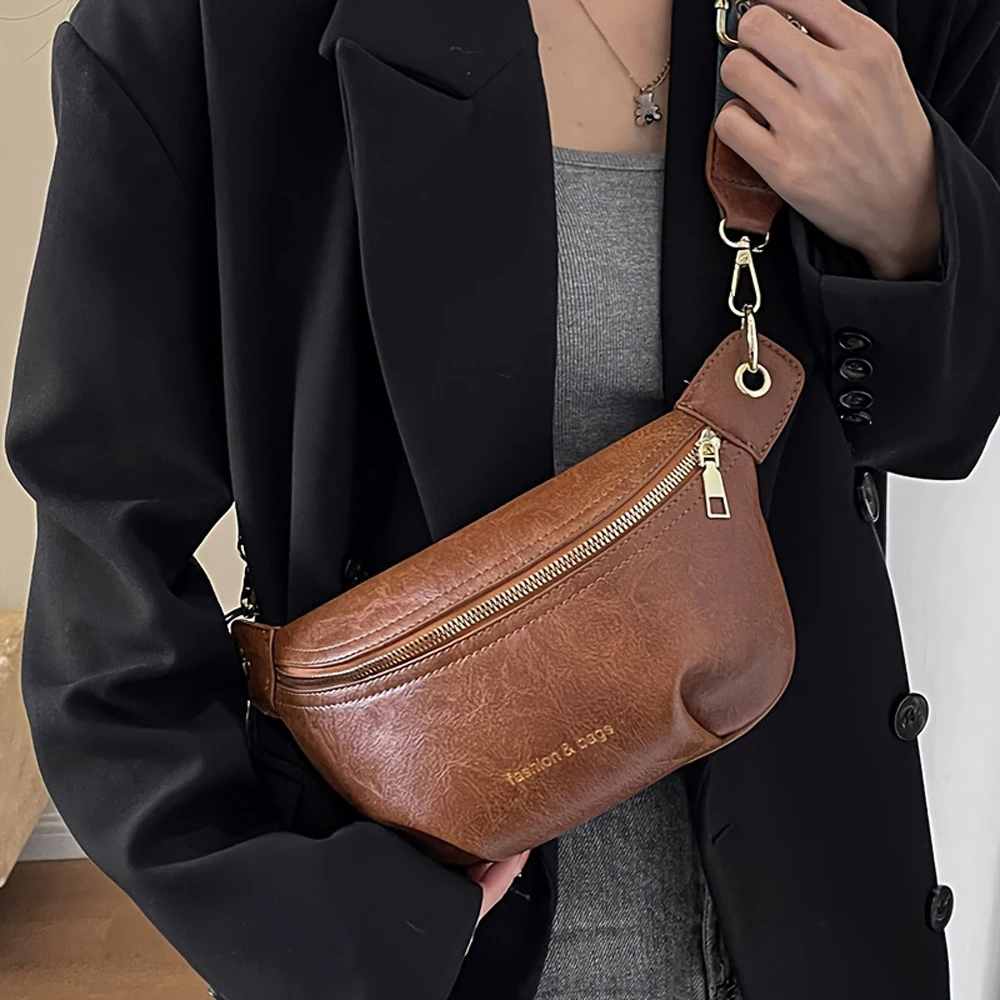 Nouveau sac pour femmes à la mode, sac de poitrine décontracté Simple et à la mode pour femmes, sac de taille, sac à bandoulière simple