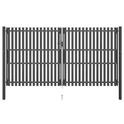 vidaXL Gartentor Stahl 4x2,5 m Anthrazit Image