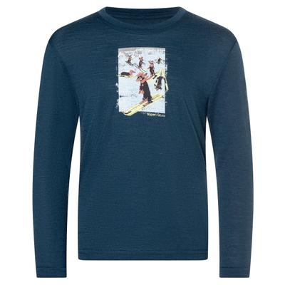super.natural - Kid's Dachshund Party L/S - Merinounterwäsche Gr 164 blau Image