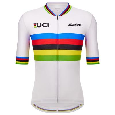 Santini - UCI World Champion Jersey - Radtrikot Gr M weiß Image