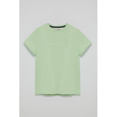 Basic-T-Shirt mintgrün mit gummiertem Polo Club-Logo Image