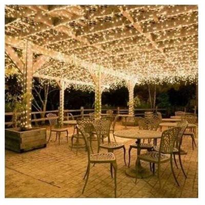 100 m 600 LED-Lichterkette für Karneval, Hochzeit, Außen- und Innenbeleuchtung für den Garten Image
