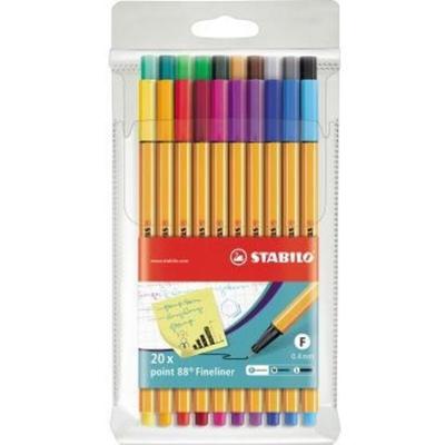 Liderpapel - Fineliner ® point 88® 0,4mm farbig sortiert 20 St./Pack. Image