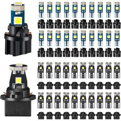 Tigrezy - 40 Stück T5 T10 LED-Lampen Armaturenbrettbeleuchtung mit Drehsockel Image