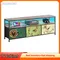 Comanlai Meuble TV LED, meuble TV long, table TV avec rangement, avec 3 tiroirs en tissu imprimé coloré, pour salon et chambre à coucher