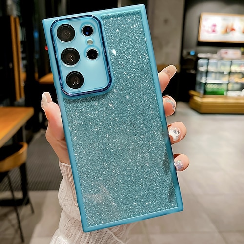 Handy Hülle Handyhüllen Für Samsung Galaxy S26 Ultra Plus S25 S25 Edge S24 S23 Ultra Plus S24 FE S22 Plus Ultra A55 5G A35 5G A25 Rückseite Bling Glitzer glänzend Stoßfest Farbverläufe Silikon Image
