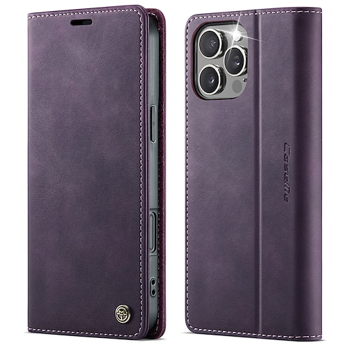 Handy Hülle Handyhüllen Für iPhone 17 Air iPhone 16 15 14 Pro Max Plus iPhone 16e iPhone 13 12 11 Pro Max Mini Magnetische Adsorption Brieftaschenhülle Flip-Cover Magnetisch Vollschutz Ständer TPU Image