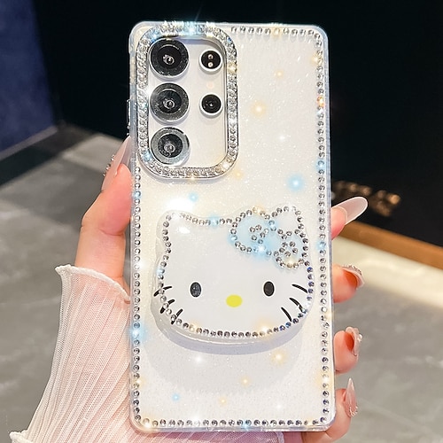 Handy Hülle Handyhüllen Für Samsung Galaxy S25 S24 Ultra Plus S24 FE S23 A16 A55 5G A35 5G A15 Rückseite Ständer Stoßfest Cartoon Silikon Image