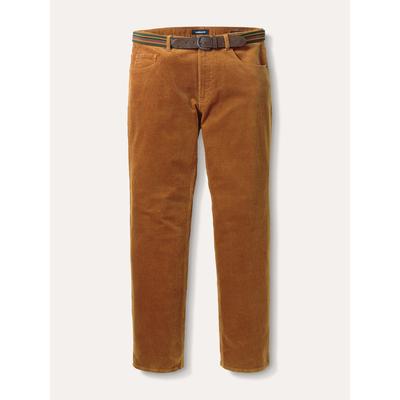 Walbusch Herren Gürtel-Cord Five-Pocket Gelb Image