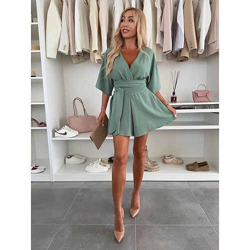 Damen Normal schwarzes kleid Cocktailkleid Abendkleid Skims Täglich Normale Passform Halbarm Blau Schwarz Rosa Grün Sommer Herbst Image