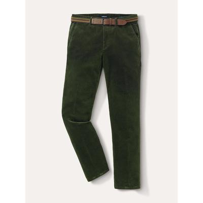 Walbusch Herren Gürtel-Cord Chino Hose Gruen Image