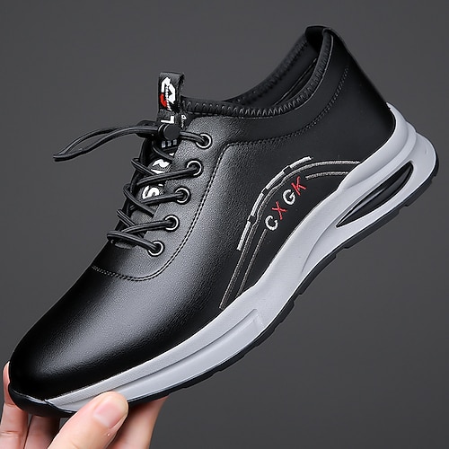 Weiße Sportschuhe für Herren mit Fußgewölbeunterstützung – leichte Freizeitschuhe für den Alltag, auf Reisen und im Streetstyle Image