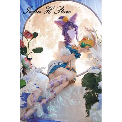 Irelia H LOL Ahri Spirit Blossom Springs Cosplay-Kostüm für Damen, maßgeschneidert Image